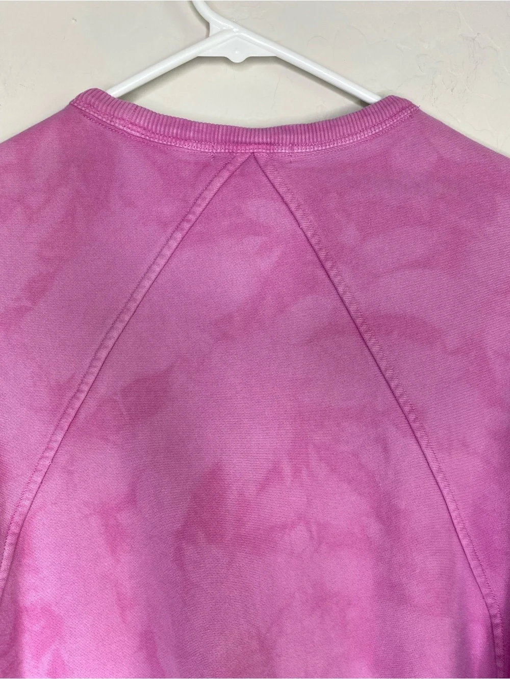 Rag & Bone City Tie Dye Terry Sweatshirt in Fuchsia Size M
